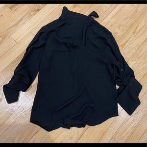 Express Blouse Black mid length sleeve XS